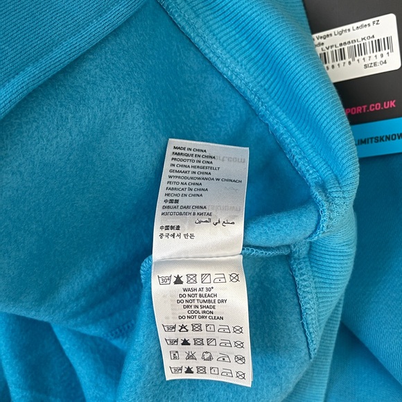 BLK Las Vegas Lights Zip Up Sweatshirt. Ladies Size 4. - Picture 9 of 9